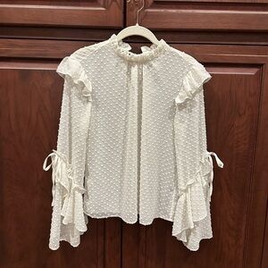 Miss Selfridge sheer top sz 4